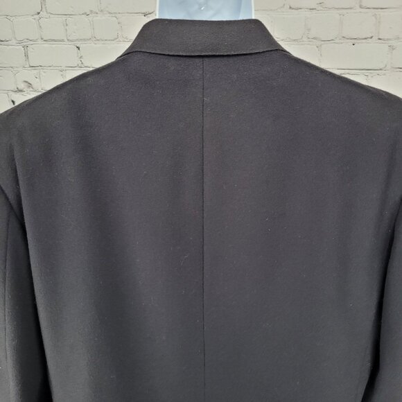 Daks Jermyn Street Black Wool Cashmere 2 Button Double Vent Blazer Sportcoat 46R - Picture 11 of 16